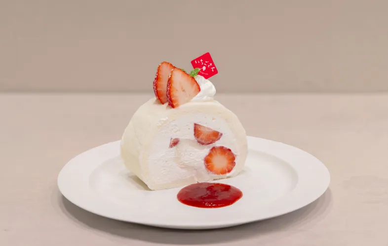 佐賀県産「いちごさん」使用いちごさんどホワイトロールの写真