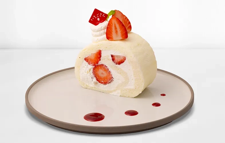 佐賀県産いちごさん使用いちごさんどホワイトロール の写真